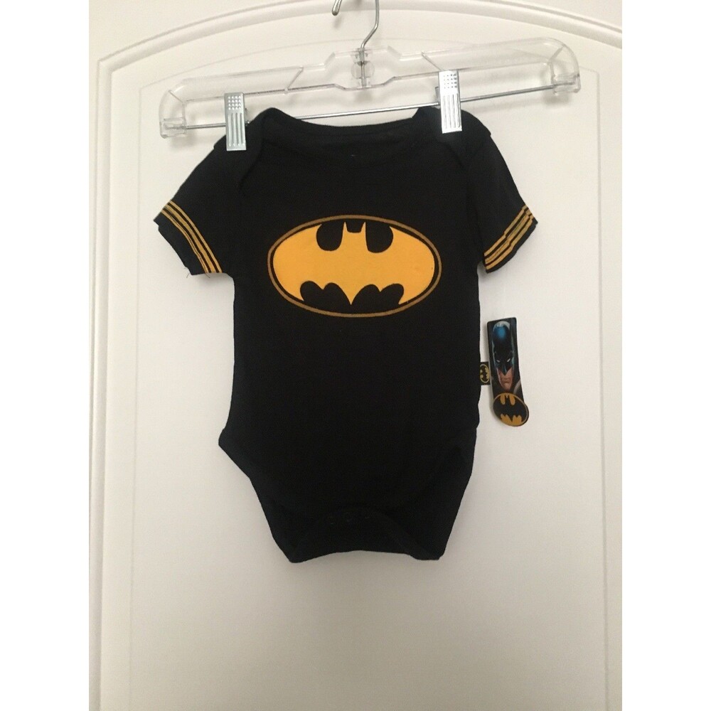 Batman Baby Boys Bodysuit Snap Shirt Size 12 Months Black Gold